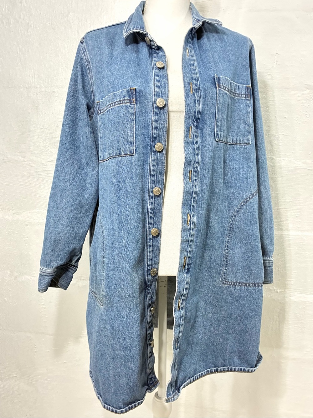 MADEWELL LONG JEAN JACKET WITH FLAW